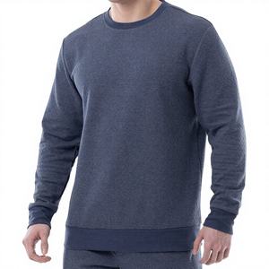 Sweat-shirt à capuche en coton uni pour homme, coupe classique, avec broderie en tissu appliqué, pull personnalisé pour l'hiver - Product Image 3