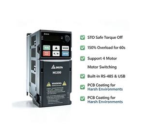 Inversor de Automatización Industrial Delta VFD49AMS23ANSAA Trifásico 230V con Control Vectorial sin Sensor IP21 - Product Image 4