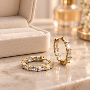 Orecchini a Cerchio Geometrici Combinati per Donne, Design Minimalista alla Moda, Accessori per Orecchie per Uso Quotidiano Estivo - Product Image 6