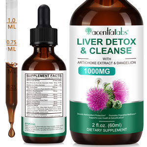 Suplemento de Ervas Naturais Acentiallabs 60ml 1000mg Gotas de Cardo Mariano Para Desintoxicação e Limpeza do Fígado, Reforço Imunológico e Suporte Hepático - Product Image 3