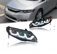 Nouveaux phares de voiture TK pour la 8ème génération 2006-2011, projecteurs LED, feux de jour 5000K 4000 Lm, automobile