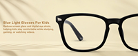 Lunettes anti-lumière bleue ovales légères et élégantes pour enfants avec verres en verre et monture intégrale