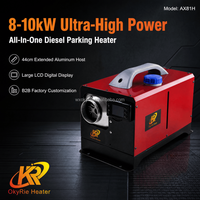 Chauffage de stationnement diesel portable OkyRie AX81H, robuste, 8-10 kW, poignée ergonomique, machine de chauffage tout-en-un