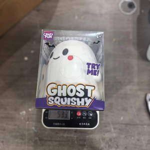 Jouet anti-stress QY Ghost Squishy, 13,5 cm, grand modèle, rebond lent, jouet à presser Kawaii Ghost avec boîte cadeau pour décoration d'Halloween, cadeau - Product Image 3