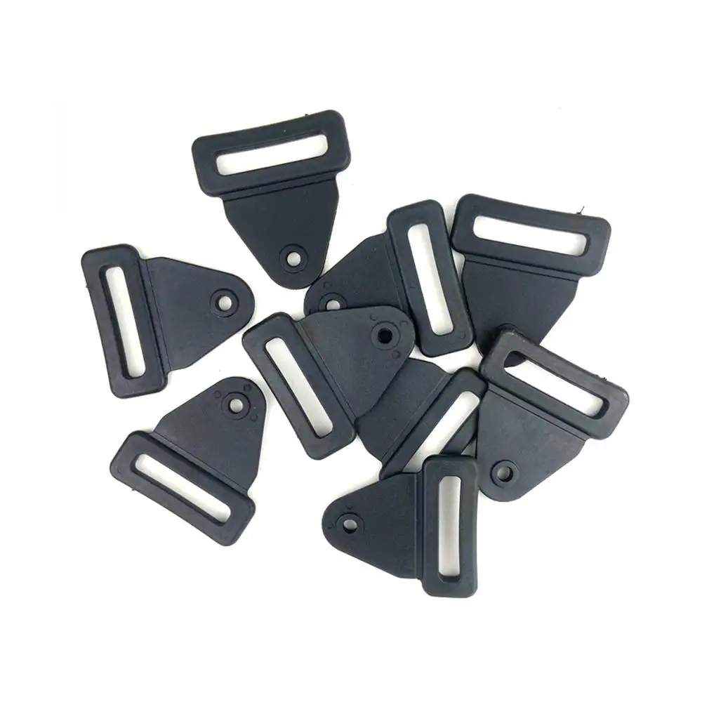 1.5 inch 38mm strap buckle high quality wholesale cheap pom loop plastic triangle plastic d ring