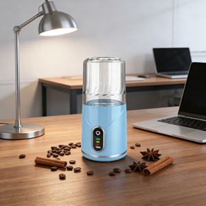 Licuadora de Alta Resistencia, Libre de BPA, Resistente a la Oxidación, Fácil de Desmontar, de Grado Alimenticio, con Batería USB, para Hacer Smoothies en el Automóvil, con 6 Cuchillas - Product Image 1