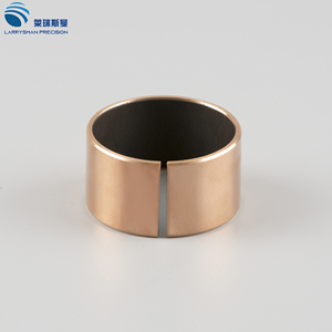 Cuscinetto scorrevole in bronzo PTFE resistente alla corrosione, grasso di precisione P4 LM-1B, senza piombo, temperatura massima +200°C, PV - Product Image 4