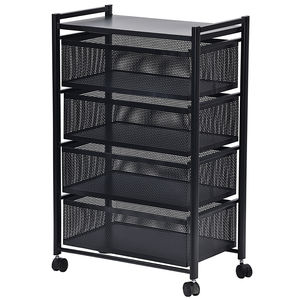 ชั้นวางของเหล็กคาร์บอน4ชั้นสี่เหลี่ยมสำหรับห้องครัว - Product Image 5