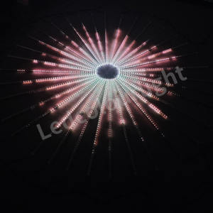 Guirlande lumineuse de Noël effet pluie de météores pour extérieur, pour mariage, fête, étanche, LED <span class=keywords><strong>étoile</strong></span>s filantes, décoration de festival, lumière <span class=keywords><strong>pixel</strong></span> DMX - Product Image 3