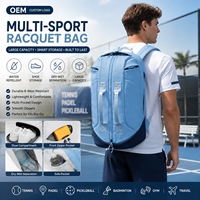 Sac de sport multifonctionnel en tissu Oxford, grande capacité 35L, résistant à l'eau, compartiment séparé pour chaussures (sec/humide), personnalisable