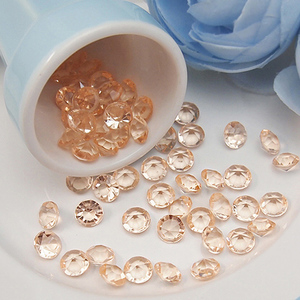 Confettis de table de mariage en cristal, décorations en <span class=keywords><strong>perles</strong></span> acryliques en forme de diamant pour centres de table de mariage - Product Image 6