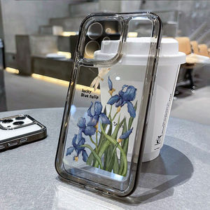 เคสโทรศัพท์ที่เหมาะสำหรับ iPhone 17 Pro Max ลายแมลงปอและดอกไอริส ดีไซน์เฉพาะตัว ตัดแต่งอย่างแม่นยำ ปกป้องเต็มรูปแบบ กันกระแทก - Product Image 2