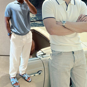 Camisas de Golf Kingsen de Alta Calidad para Hombre, 100% Algodón, Casuales de Negocios, Manga Larga, Sólidas, Transpirables, Personalizables - Product Image 1