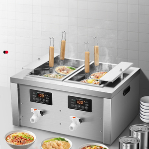 Riscaldatore Commerciale da Tavolo a Riscaldamento Rapido per Cottura Noodle a 2/4/6 Fori - Product Image 4