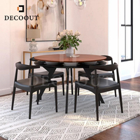Offre Spéciale chaises de salle à manger en bois massif de tapisserie d'ameublement d'unité centrale de style scandinave pour le restaurant de salle à manger