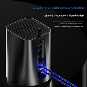 NAS de 2 Bahías, Ry-zen 7 5825U N150, Almacenamiento Conectado a la Red, Servidor Multimedia, Nube Privada, Firewall, Router, Mini PC (Sin Disco) - Product Image 2