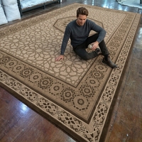 Tapis d'intérieur personnalisé réversible antidérapant en fourrure shaggy, fabriqué à la machine, en acrylique, pour usage domestique et commercial