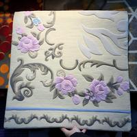 Tapis de sol Taiyi fait main, tufté, en forme de fleur, style anime, découpé sur mesure pour la maison