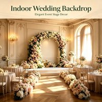 Décor de mur floral et de verdure pour arche de mariage, idéal pour la cérémonie et la réception de mariage