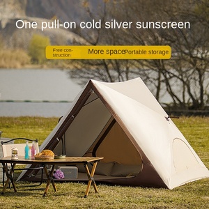 Carpa de Camping Oxford Resistente para 2-3 Personas, Fácil de Instalar, Costuras Selladas, Impermeable, Resistente al Viento y a Desgarros, de Una Sola Capa, para las Cuatro Estaciones - Product Image 3