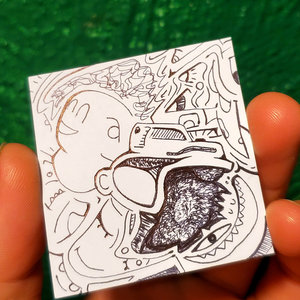 งานศิลปะการตกแต่งบ้านที่แปลกใหม่และสร้างสรรค์ภาพวาด7.15.2025การ์ตูนของ IW - Product Image 3