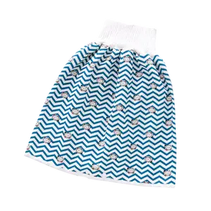 新生儿可重复使用的可冲洗便盆训练尿布裙防水防漏婴儿布加厚尿布裤平纹防漏器