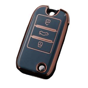 Lujo Roewe RX5 <span class=keywords><strong>MG</strong></span> ZS GT GS 350 W5 TPU Car Key Fob Cover Plegable Key Holder Accesorio Protector de silicona Car Key Accessories - Product Image 1