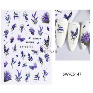 Pegatinas 3D para Uñas <span class=keywords><strong>con</strong></span> Diseño de Mariposa y Lazo, <span class=keywords><strong>Flores</strong></span> de Primavera, Rosa y Lavanda, Calcomanías para <span class=keywords><strong>Manicura</strong></span>, Decoración de Uñas para el Día de San Valentín - Product Image 6