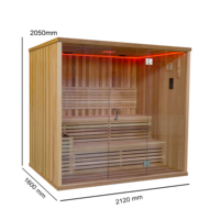 Ruang Sauna Inframerah Jauh 6 Orang Harga Terbaik Bahan Kayu Mewah Ruang Sauna Sexks