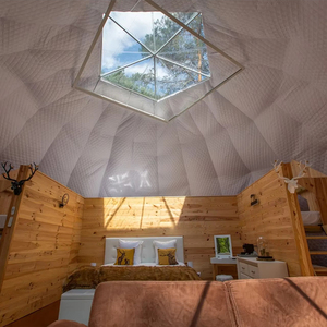 8m Luxury Steel <b>Frame</b> Geodesic Igloo House Glamping Dome <b>Tent</b> Hotel With Stove YT-DL-1017 Dome <b>Tent</b> YT-DL-1017 YT-DL-1017 YT-DL- - Product Image 2