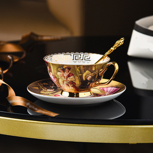 Wholesale European Style Ceramic <strong>Tea</strong> Wedding <strong>Tea</strong> <strong>Cup</strong> <strong>Cup</strong> Luxury <strong>Turkish</strong> Coffee <strong>Cups</strong> and Saucer - Product Image 5