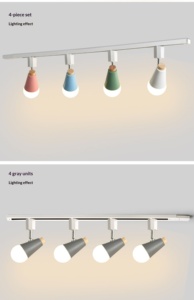Faretto LED COB <span class=keywords><strong>a</strong></span> Cono Multicolore Nordic Macaron Orientabile su Binario per Illuminazione Espositiva per Negozi di Dolci e Decorazione Murale - Product Image 4