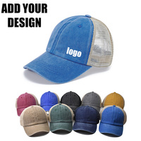 Gorras de Béisbol Personalizadas al por Mayor, Estilo Vintage, con Logotipo Impreso Personalizado, Gorras de Hombre sin Estructura