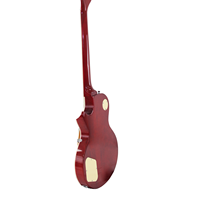 Guitare Électronique de Style LP avec Corps en Acajou Doré, Finition Flamme, MOQ 1 Ensemble