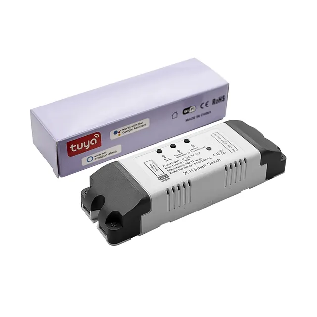 Tuya Smart WiFi Appliance Control Module RF 433 Remote 4CH Relay Alexa Google Home Voice Control App Control 12V/24V/220V
