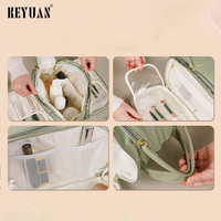 Sac à cosmétiques bohème avec logo personnalisé vente en gros de trousse de maquillage élégante pour mariage nuptiale et douche pochette de voyage à fermeture éclair en cuir végan