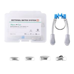 แมทริกซ์ทันตกรรมแบบแยกส่วน คลิปสปริงโลหะแบบโค้ง วงแหวนแมทริกซ์แบบแยกส่วน วงแหวนแมทริกซ์สำหรับทันตแพทย์ อุปกรณ์ทันตกรรมสำหรับห้องปฏิบัติการ - Product Image 1