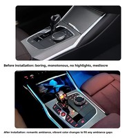 Nouvelles lumières de ventilation d'ambiance en fibre de carbone pour Tesla Model 3 G20/G28 – Lampe de remplacement dédiée en forme de selle