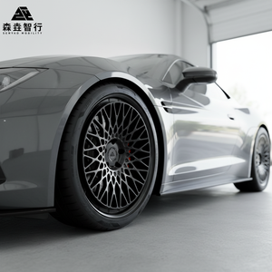 Jantes en alliage d'aluminium forgé SY, 2 pièces, noir brillant, tailles 18-26 /5x130/5x130/5x120 pour BMW <span class=keywords><strong>Mercedes</strong></span> Audi Land Rover - Product Image 2