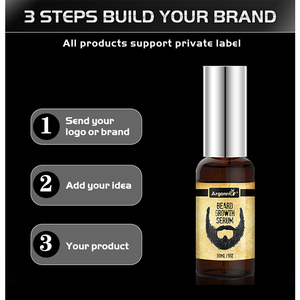Arganrro-suero para el crecimiento de la barba, sin sulfato, vegana, hierbas, vitamina <span class=keywords><strong>E</strong></span>, aceite de árbol de té, con tu logotipo - Product Image 4