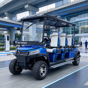 Voiturette de golf électrique ZOWN à châssis en aluminium léger, 6 places, maniabilité aisée sur les chemins étroits des parcs - Product Image 1