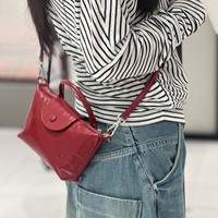 Sac à main en cuir véritable pour femme, modèle 2026, personnalisable (ODM/OEM), mini sac bandoulière à fermeture ouverte en cuir huilé, idéal pour le quotidien