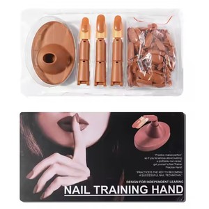 Arte <span class=keywords><strong>de</strong></span> uñas, <span class=keywords><strong>mano</strong></span> protésica flexible, práctica <span class=keywords><strong>para</strong></span> principiantes, puntas <span class=keywords><strong>de</strong></span> uñas, práctica a juego, puntas <span class=keywords><strong>de</strong></span> uñas, uña mecánica móvil - Product Image 4