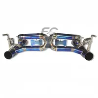 Échappement sport en titane Catback pour Ferrari 488 Pista Spider 3.9T 2015-2019 avec valve à vide, modification acoustique de voiture
