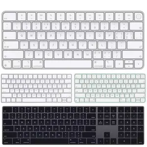 Беспроводная Клавиатура Для iMac Magic с сенсорным ID 2nd US UK SP LA RU IT макет серебристо-белый черный