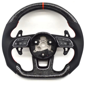 Volant sport en carbone forgé pour <span class=keywords><strong>Audi</strong></span> A1 A3 A4 A5 A6 A7 C6 C7 S3 S4 S5 - Product Image 6