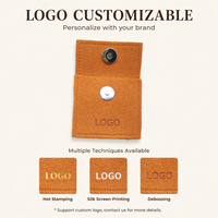 Petite pochette à bijoux en microfibre personnalisée avec logo sur mesure pour emballage cadeau de pendentifs, bagues et boucles d'oreilles