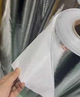 Tissu tissé résistant à la chaleur laminé avec feuille d'aluminium pour isolation de tuyaux CVC/chaîne du froid – Matériau en rouleau – Chine