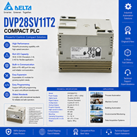Nouveau contrôleur de communication Modbus d'origine DVP28SV11T2 pour la protection industrielle, 240V, 16 points d'entrée numériques, 12 sorties