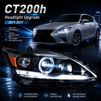 Phare de remplacement pour Lexus CT200H 2011-2017 HYB, ensemble de phares avant droit et gauche, côté conducteur et passager, lampe halogène automatique